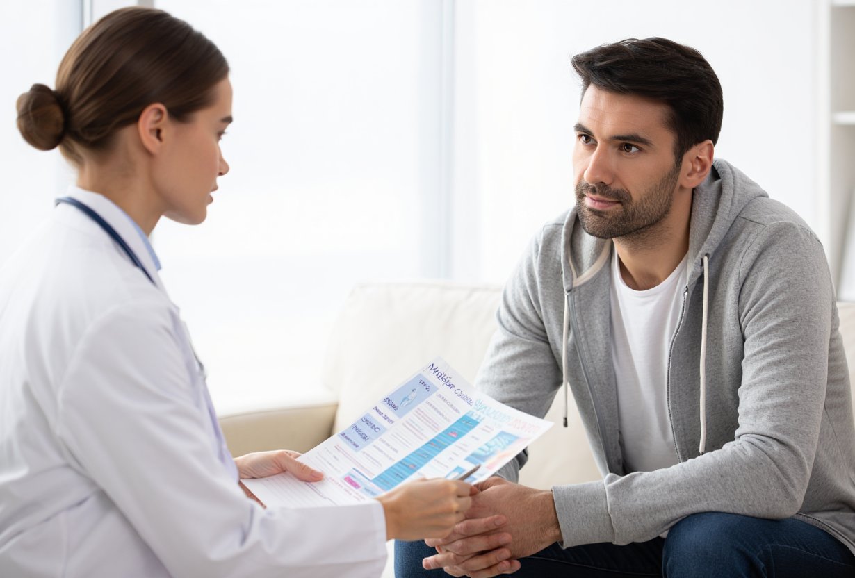 Врач беседует с пациентом